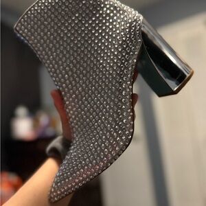 Betsey Johnson Rhinestone Ankle Boots